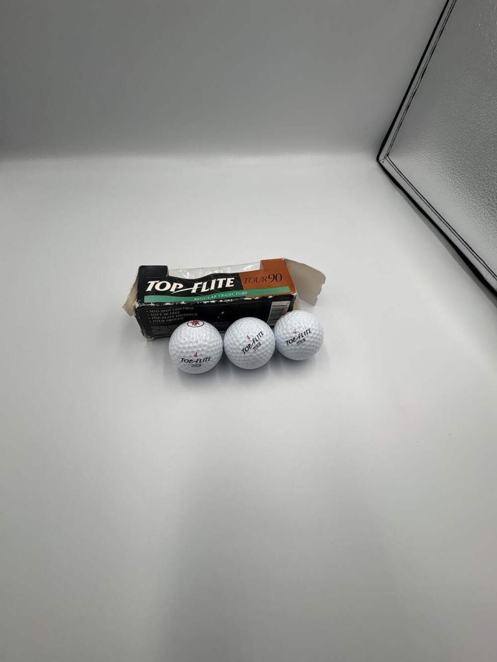 Vintage Spalding Top-Flite Tour 90 Regular Trajectory Golf Balls (3-Pack)